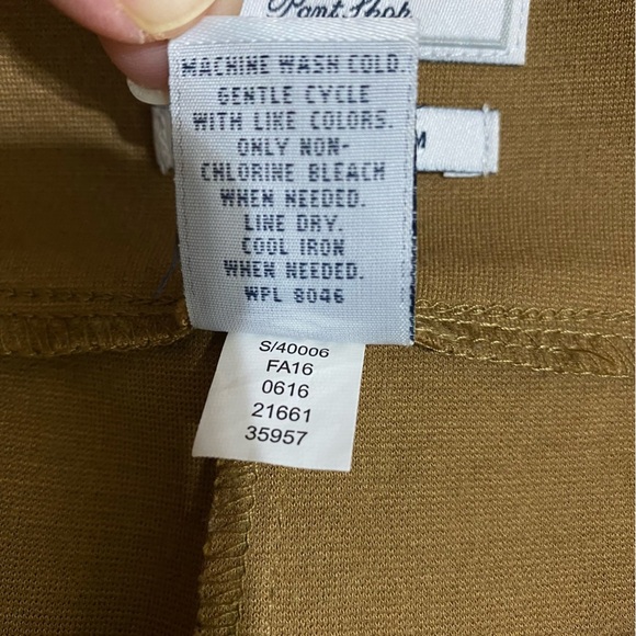 Charter Club British Khaki Cambridge Slim Pull-On Stretch Pants - Picture 6 of 6